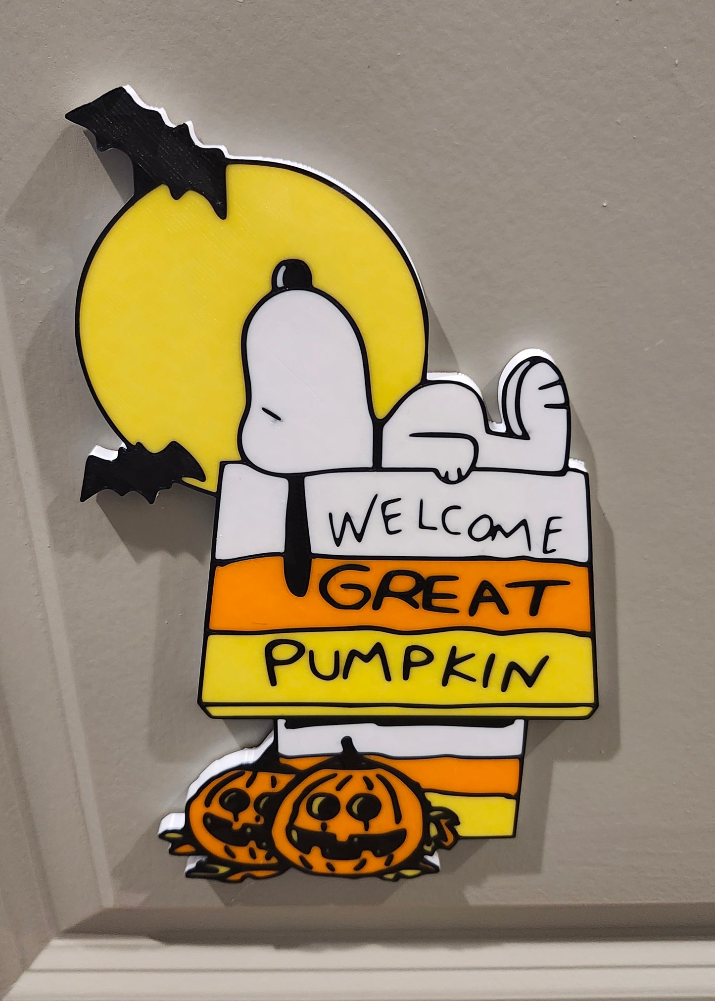 Snoopy Halloween Sign