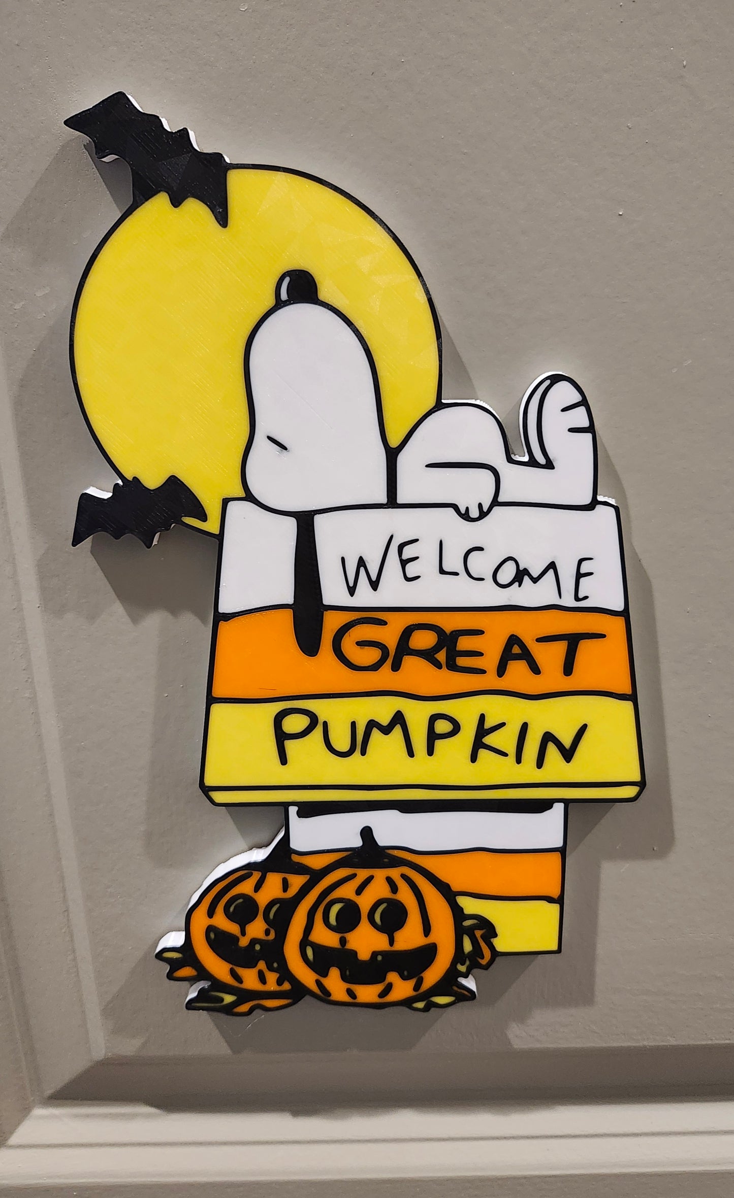 Snoopy Halloween Sign