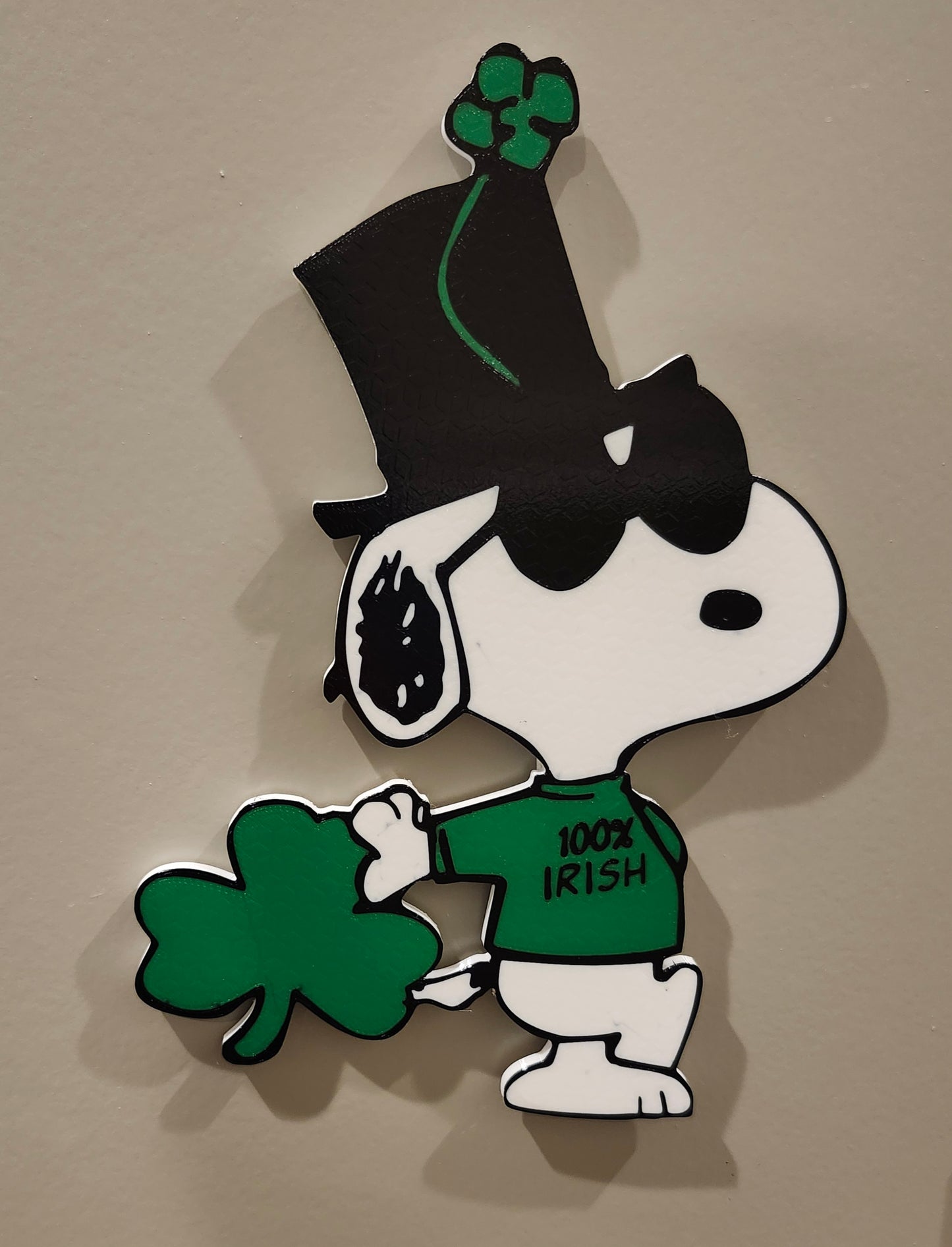Snoopy Joe Cool St. Patrick's Day Door Decor