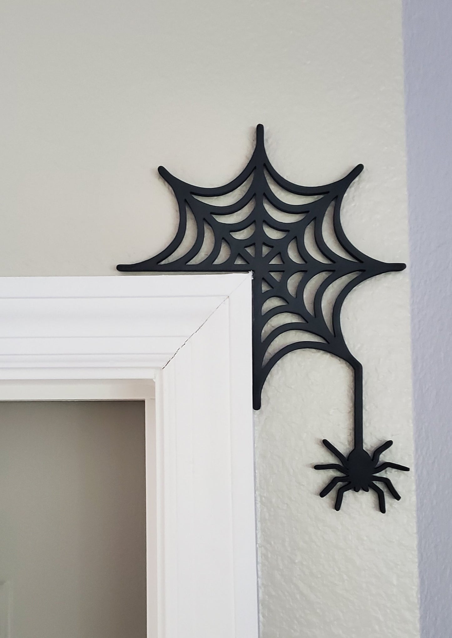 Halloween Spider Web Door Corner Decorations (Set of 2)