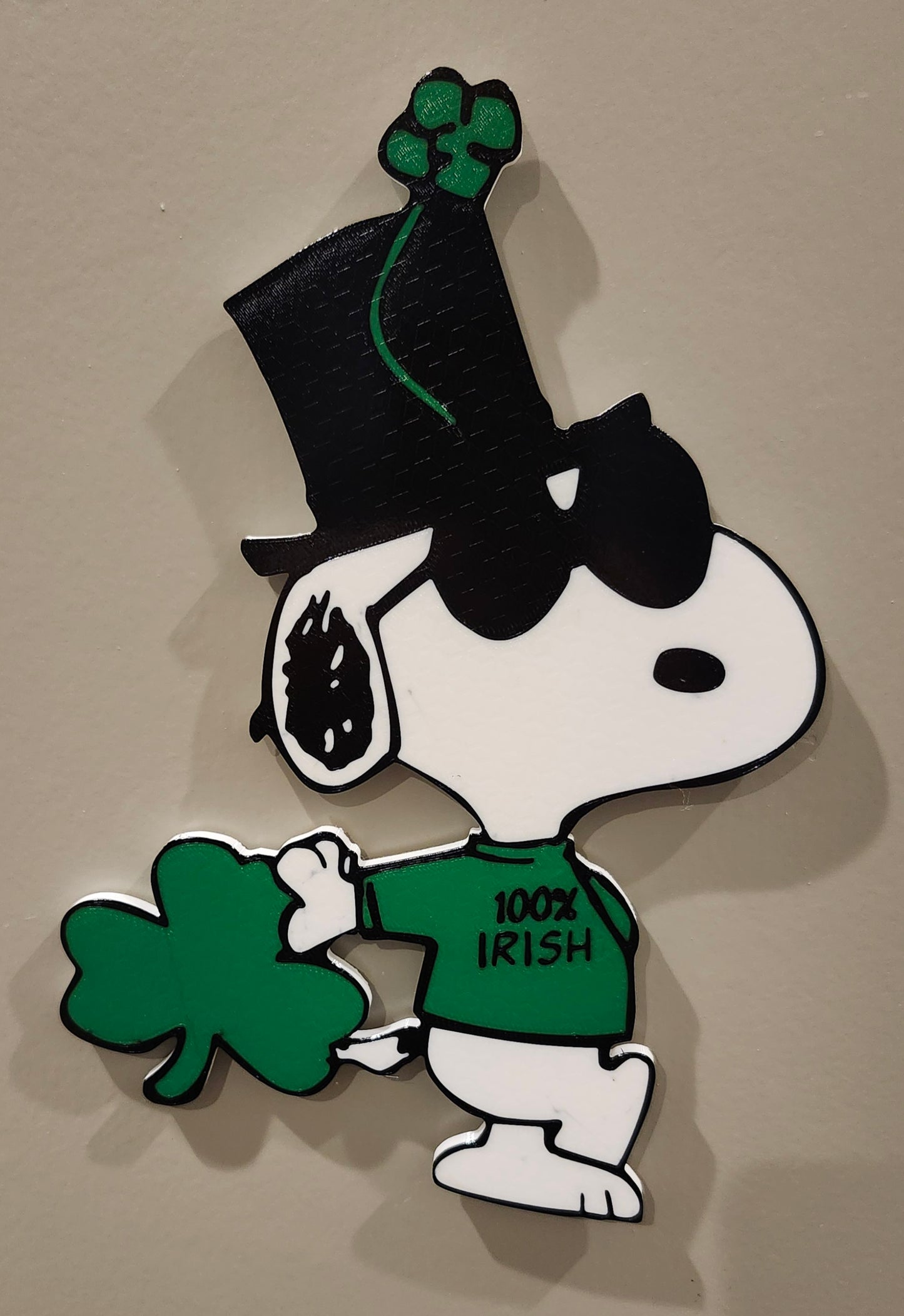 Snoopy Joe Cool St. Patrick's Day Door Decor