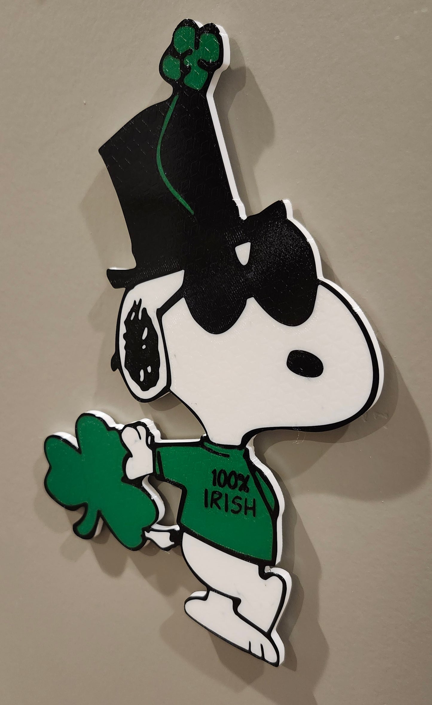 Snoopy Joe Cool St. Patrick's Day Door Decor