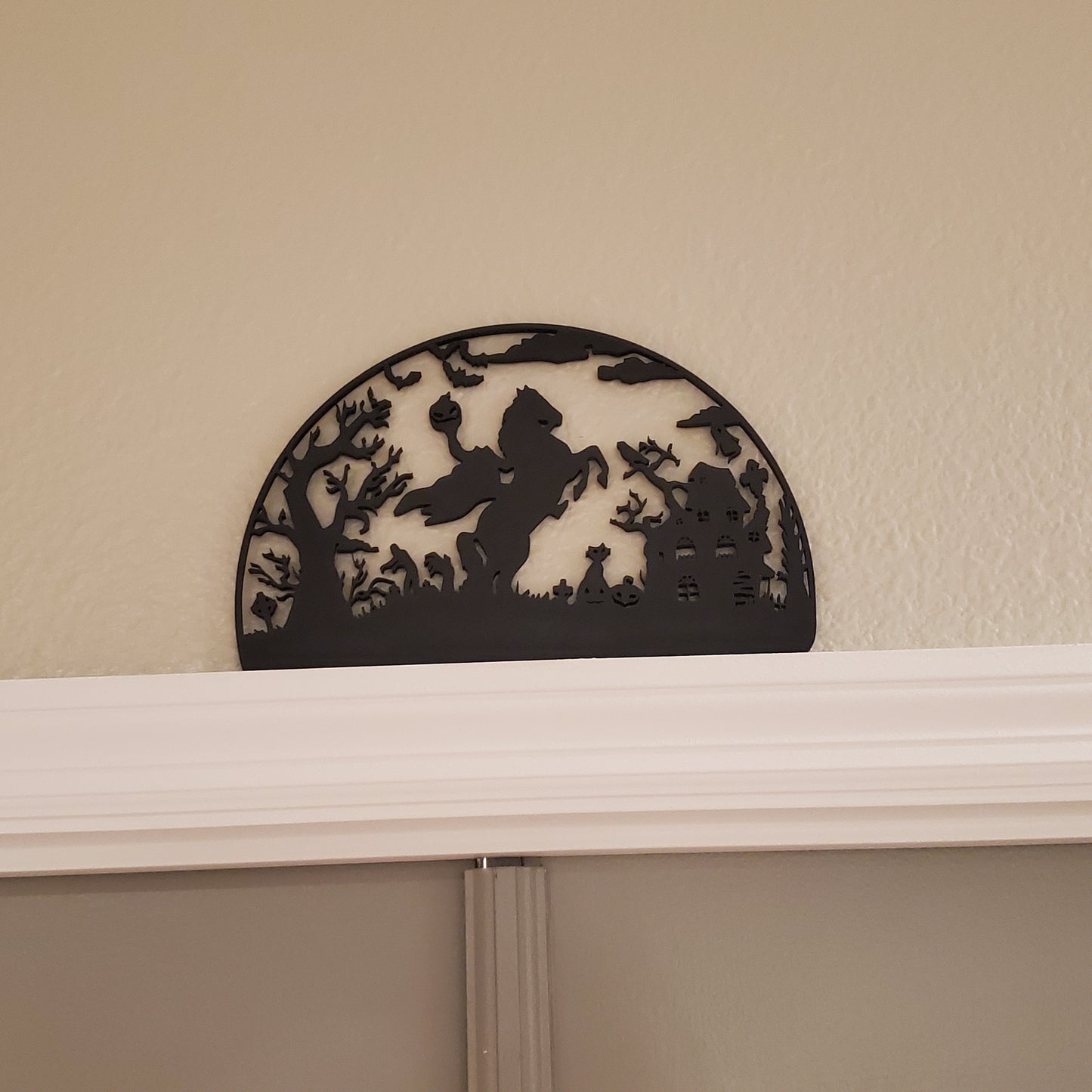 Headless Horseman Door Decoration