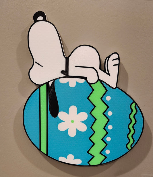 Snoopy Easter Door Decor